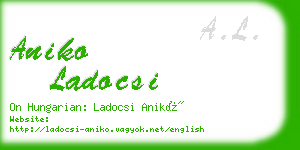 aniko ladocsi business card